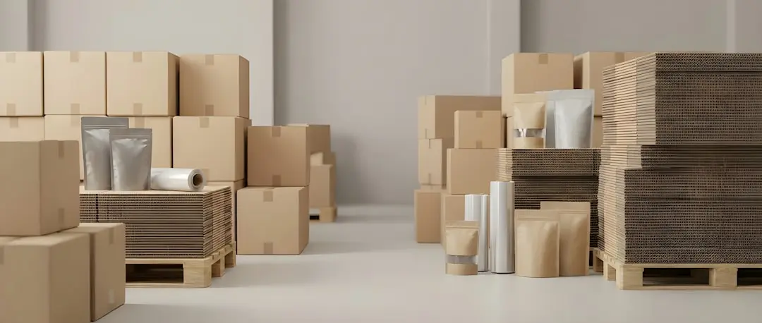 Stacked cardboard shipping boxes ready for wholesale dispatch