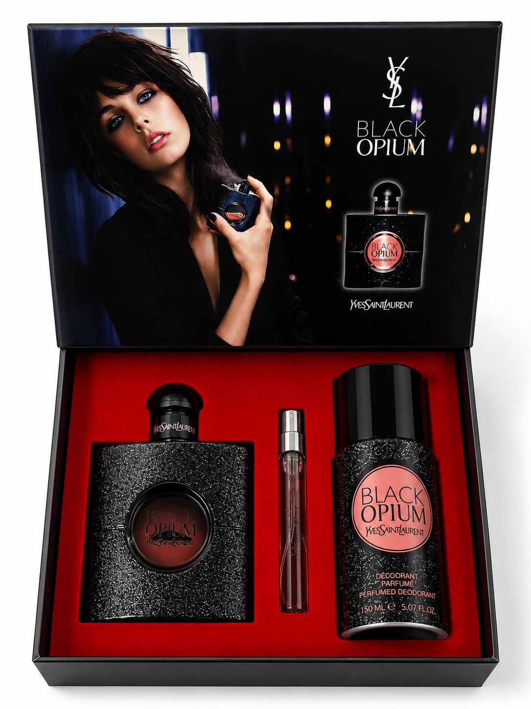 Yves Saint Laurent Black Opium Gift Set – Eau de Parfum 3 Pieces