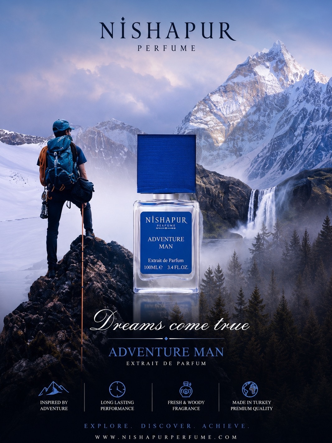 Nishapur Perfume Adventure Man Extrait de Parfum 100ml