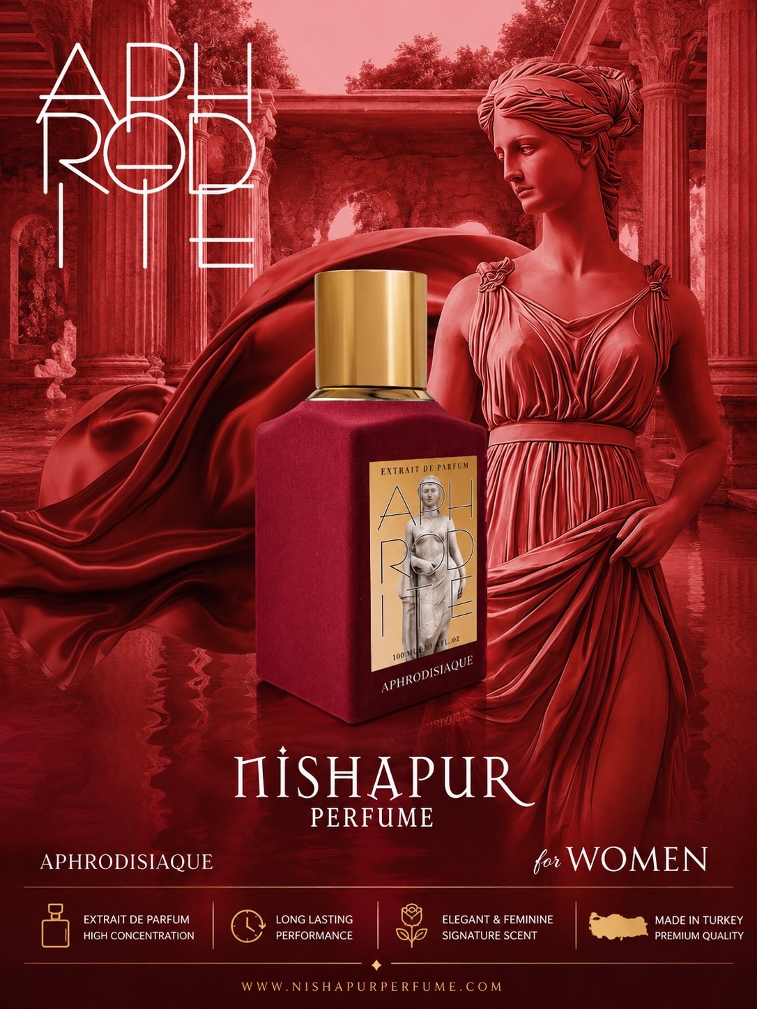 Nishapur Perfume Aphrodite Aphrodisiaque Extrait de Parfum 100ml for Women