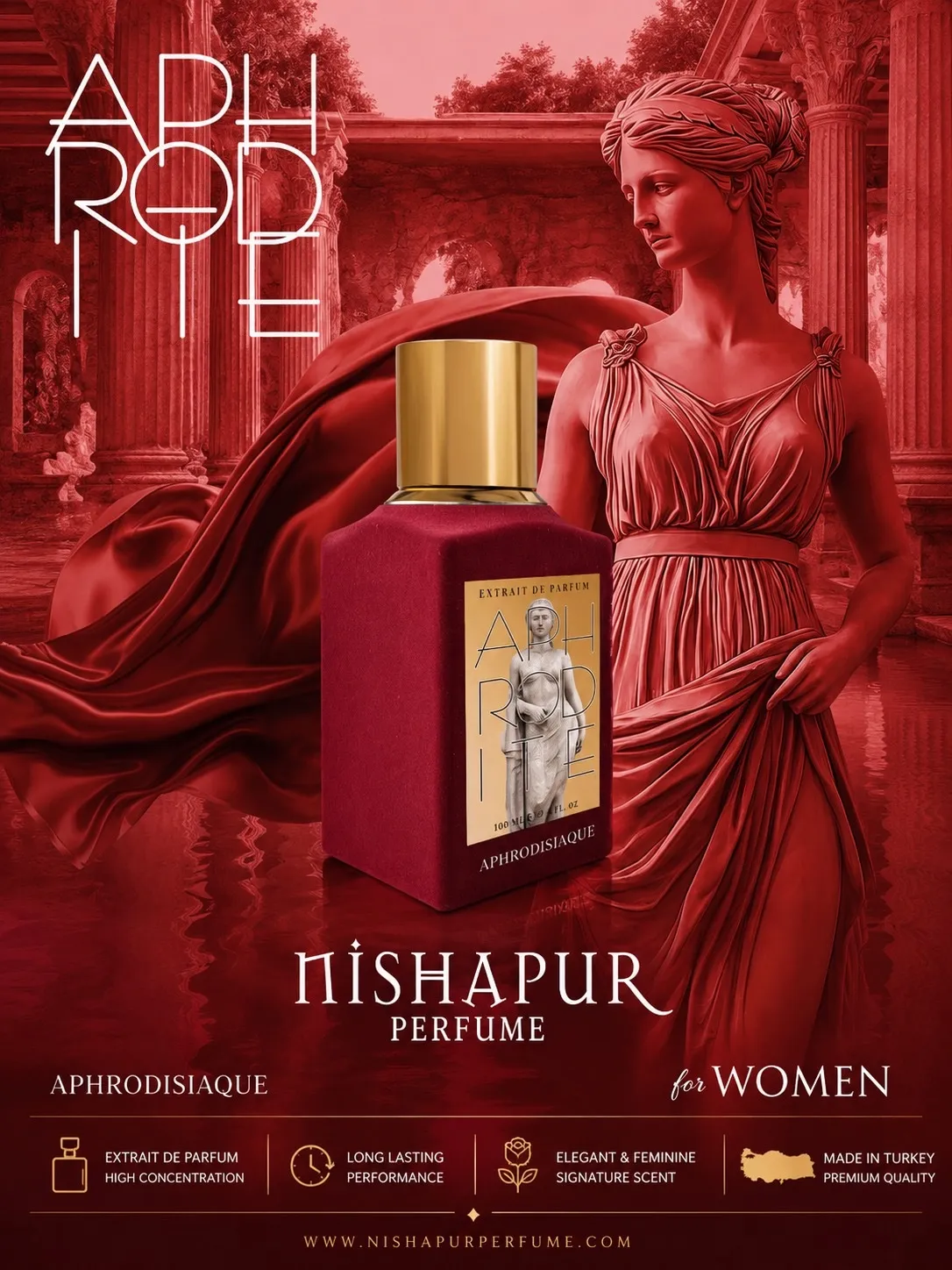 Nishapur Perfume Aphrodite Aphrodisiaque Extrait de Parfum 100ml for Women