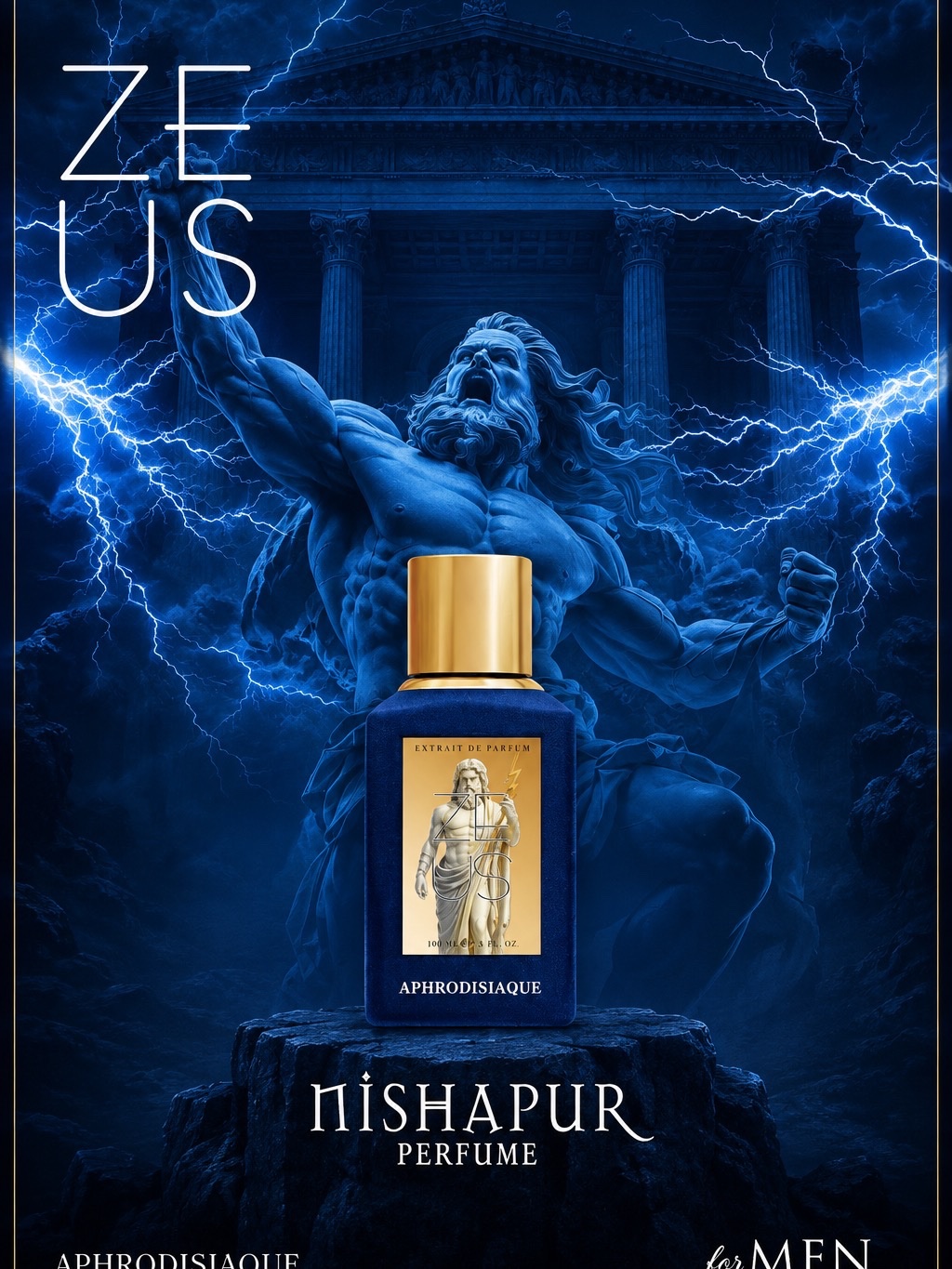Nishapur Perfume Zeus Aphrodisiaque Extrait de Parfum 100ml For Men