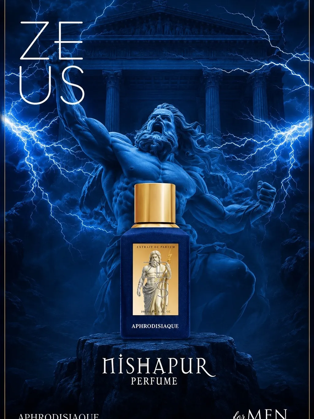 Nishapur Perfume Zeus Aphrodisiaque Extrait de Parfum 100ml For Men